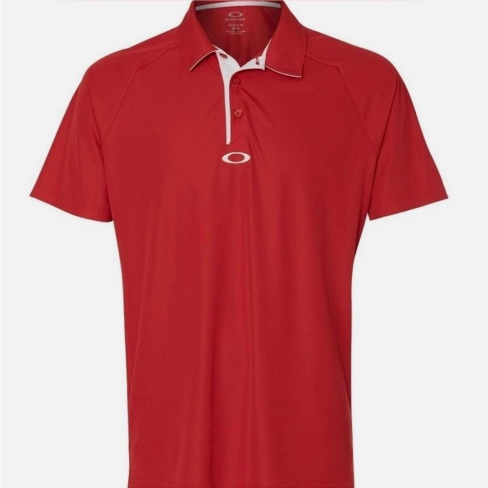 Oakley Red Short Sleeve Polo
